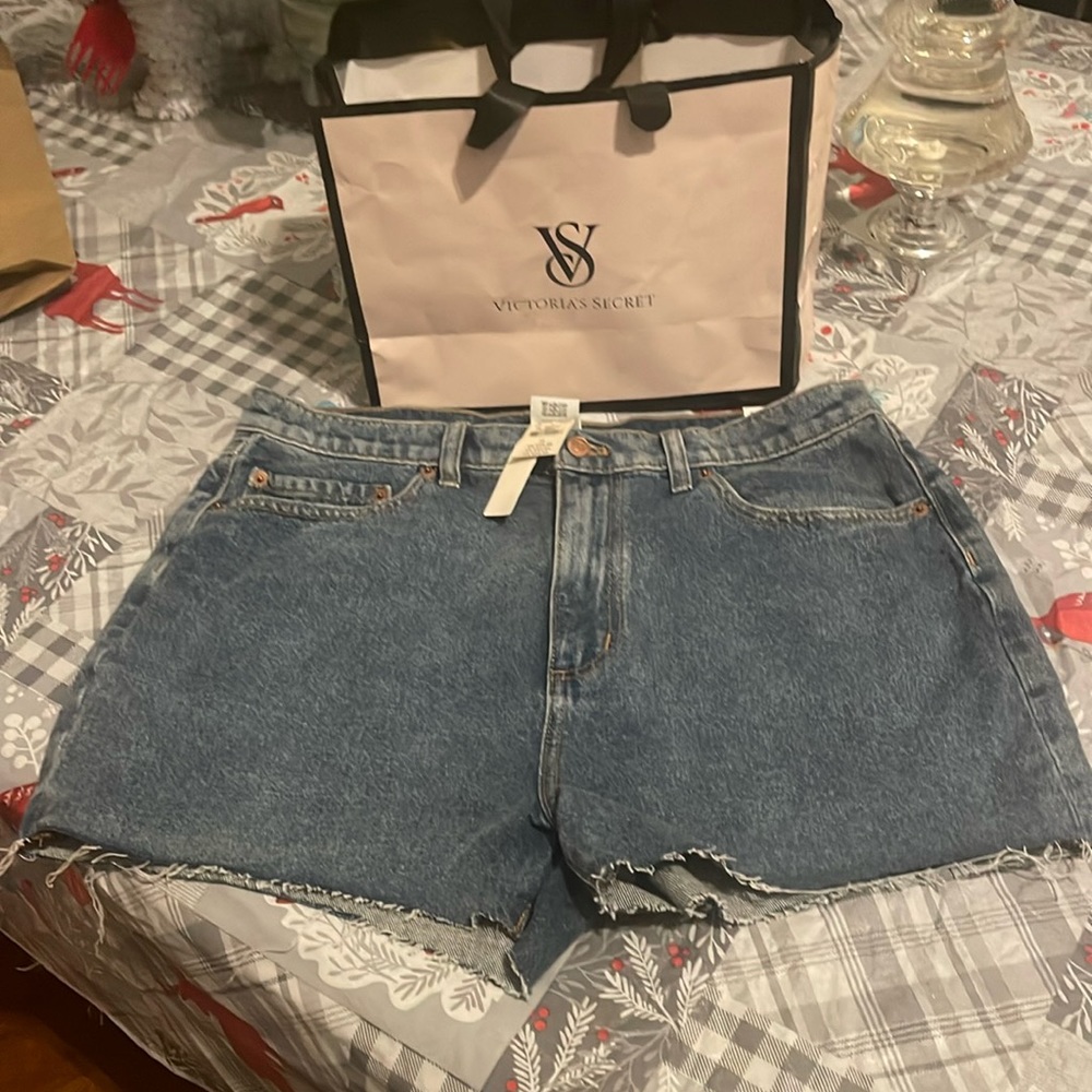 Pink brand jeans shorts size 31 high waisted cut off